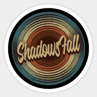 Shadows Fall Vintage Vinyl Sticker